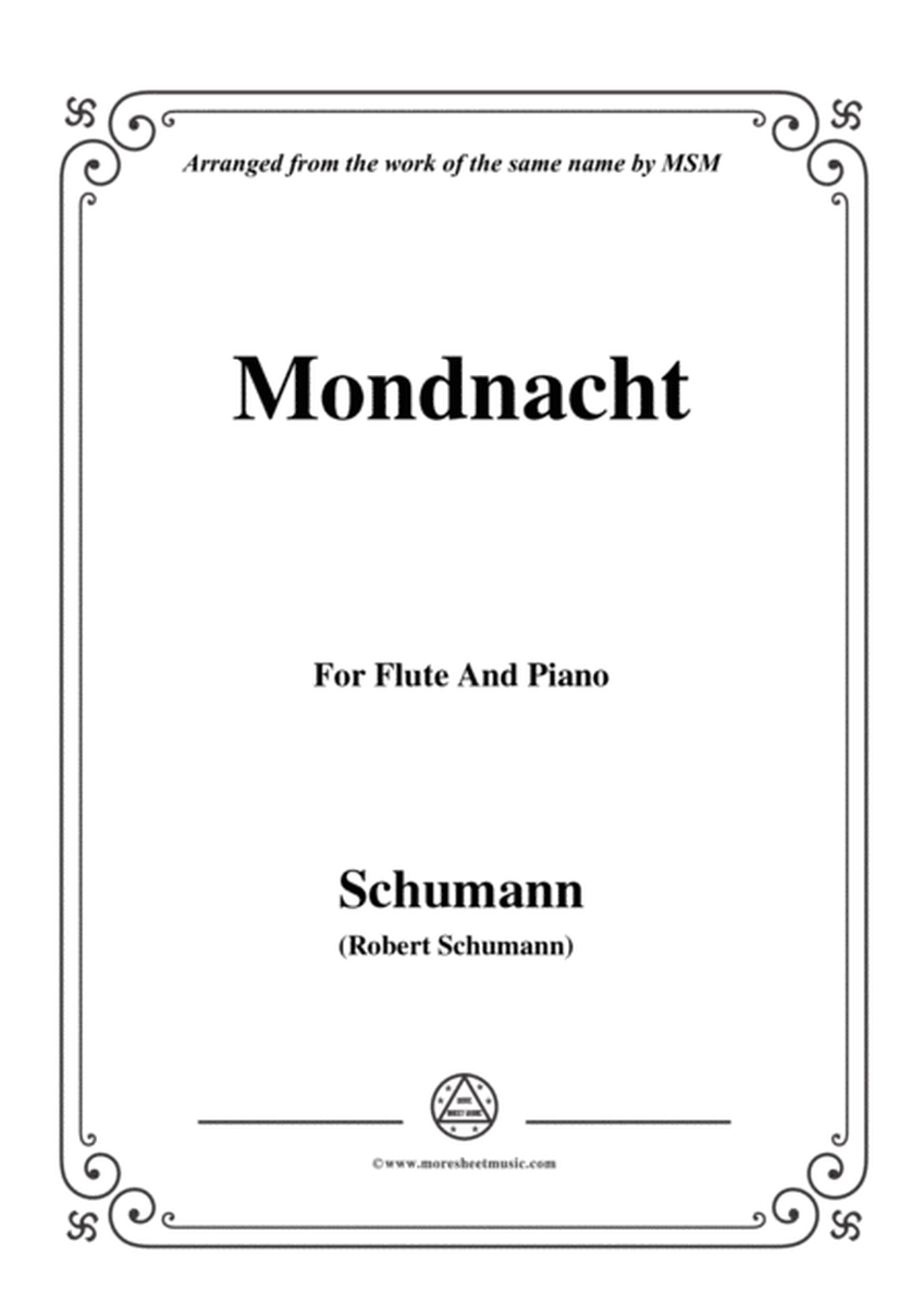 Schumann-Mondnacht,for Flute and Piano image number null