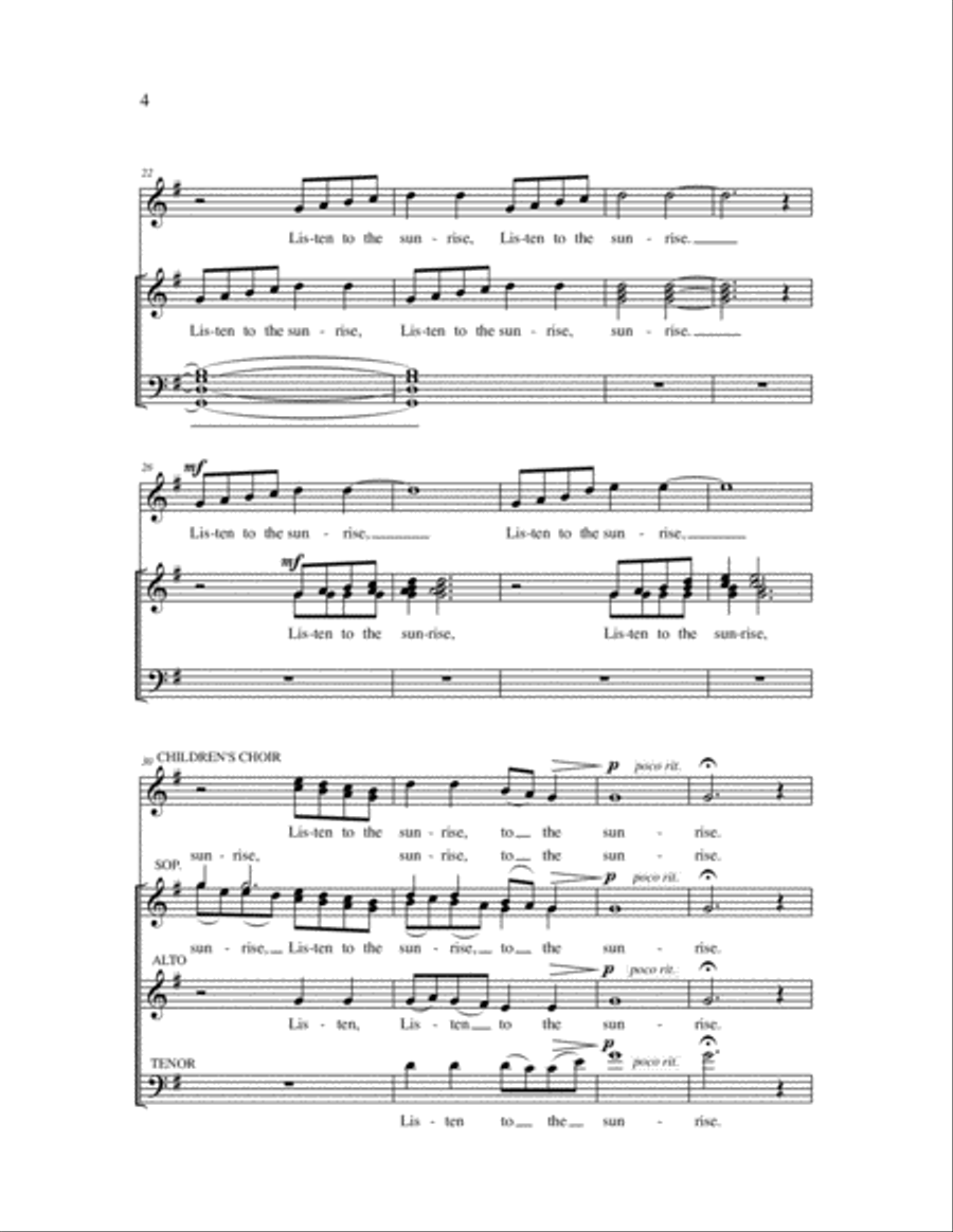 Listen to the Sunrise 4-Part scores gallery preview page 3