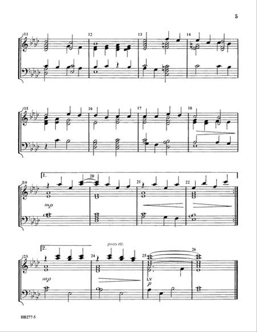 Handbell Hymns Handbell Hymns 3-Octaves scores gallery preview page 5