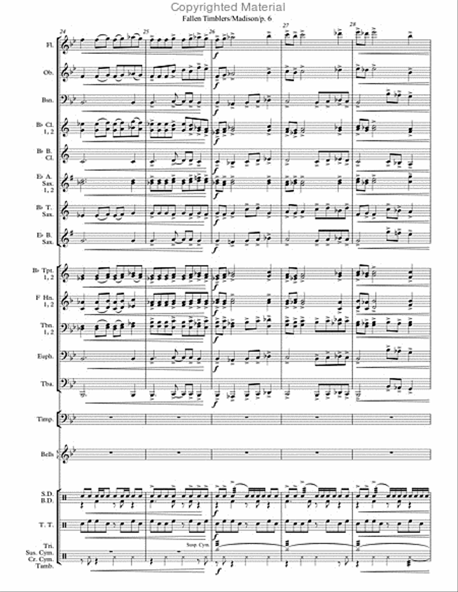 Fallen Timbers Concert Band scores gallery preview page 6