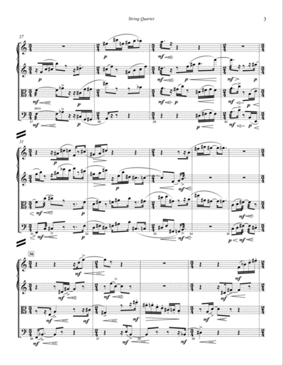 String Quartet (2011) String Quartet scores gallery preview page 4