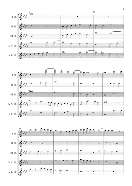 Exsultate Deo (Giovanni Pierluigi da Palestrina) Flute Choir arr. Adrian Wagner image number null