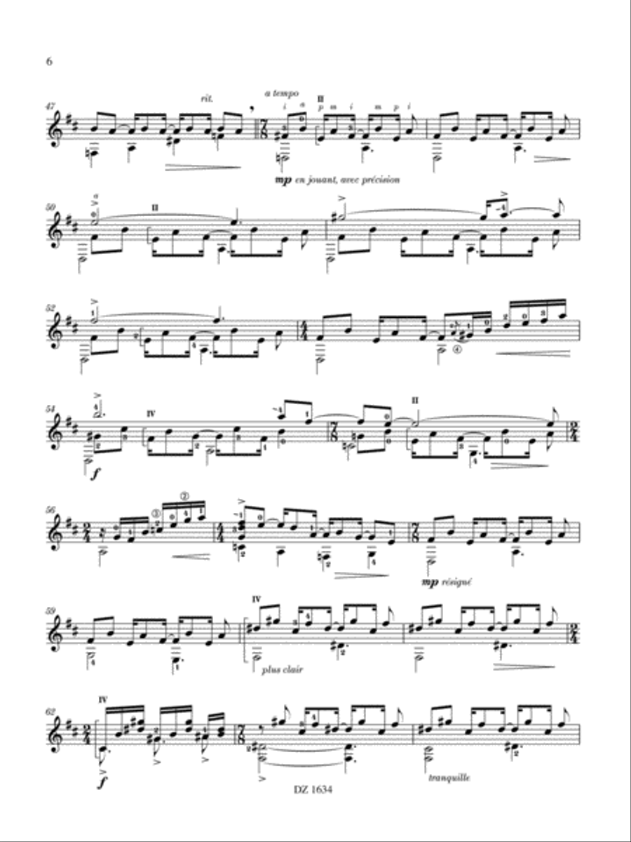 Sonate Classical Guitar scores gallery preview page 6