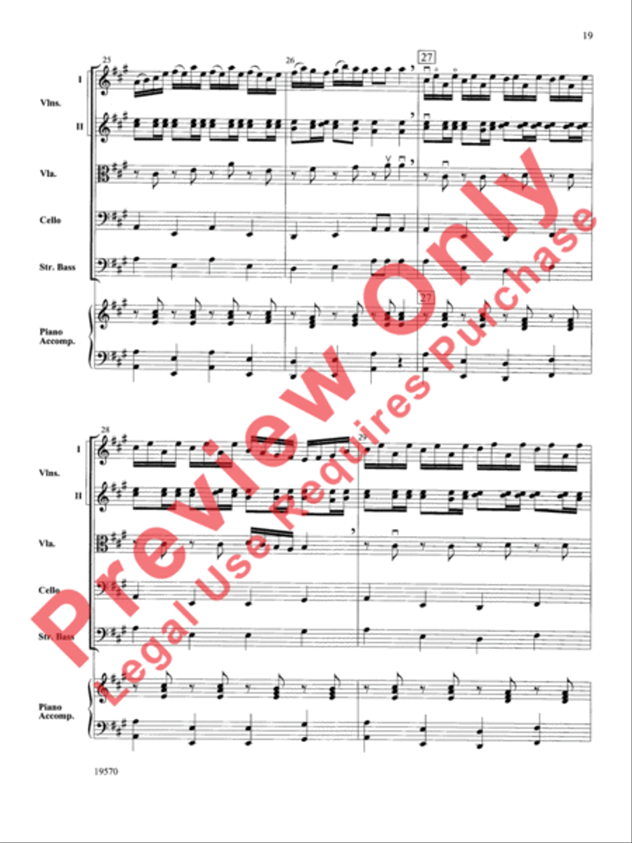 Johnny Appleseed Suite String Orchestra scores gallery preview page 20