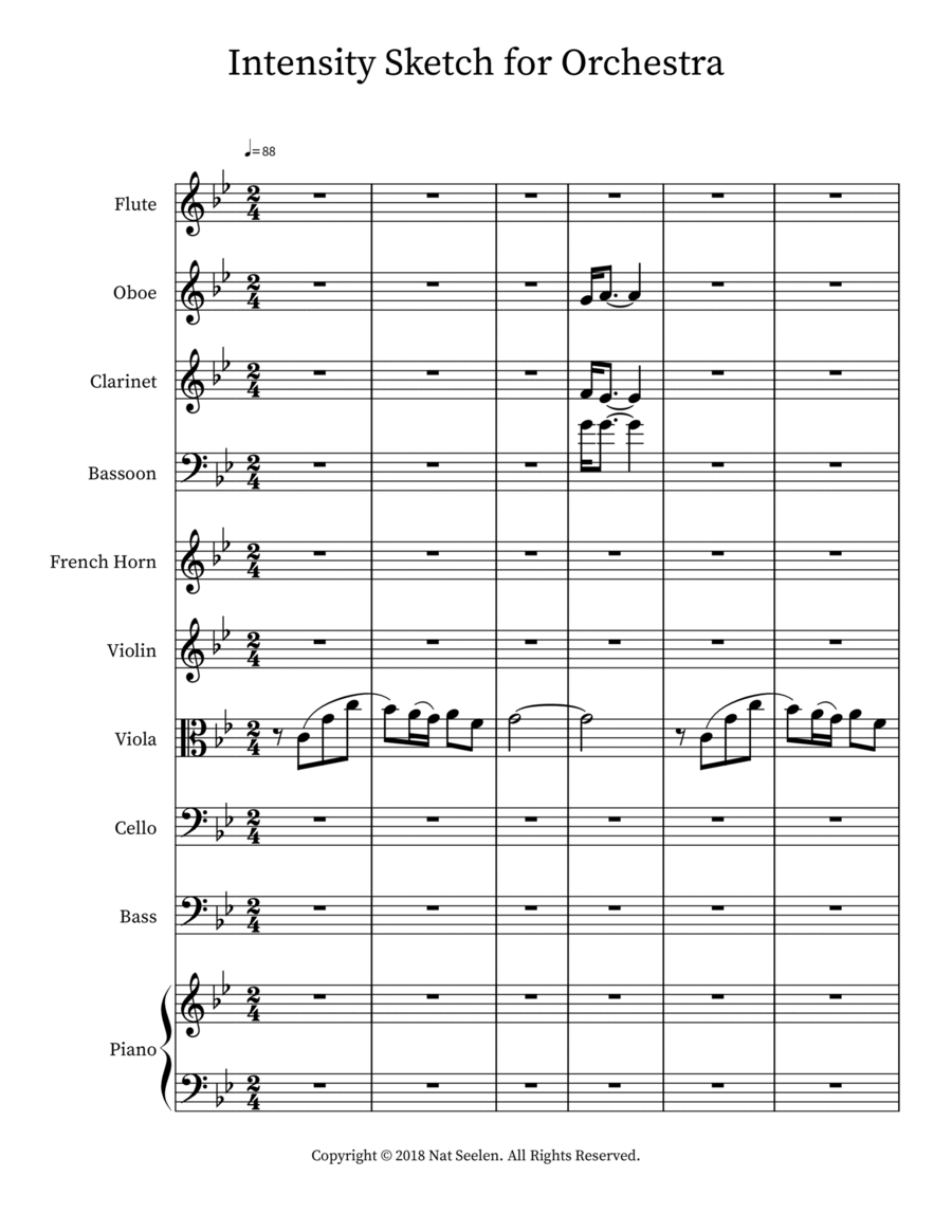 Intensity Sketch for Orchestra Orchestra scores gallery preview page 1