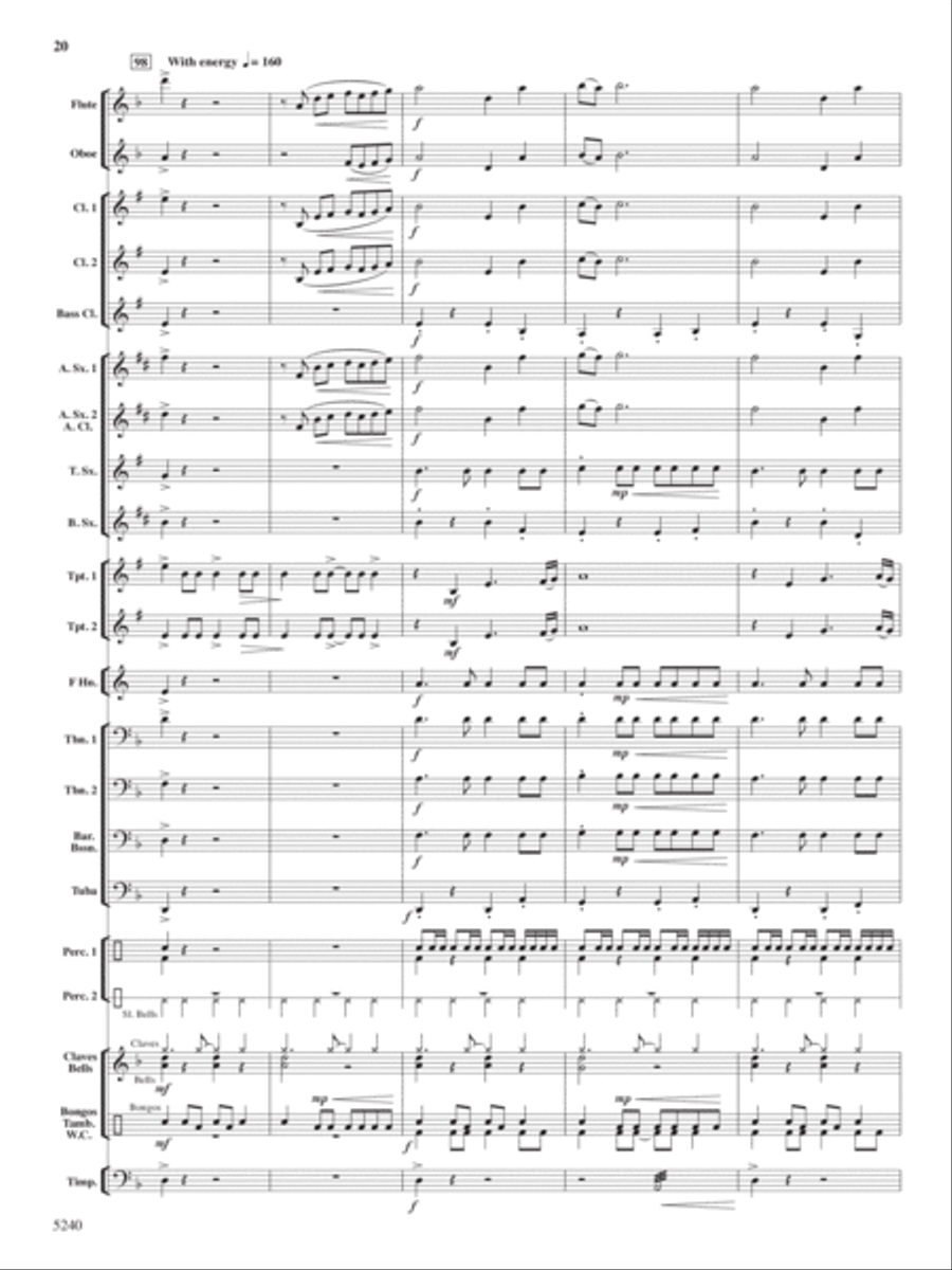 Ceremony, Chant and Ritual Concert Band scores gallery preview page 21