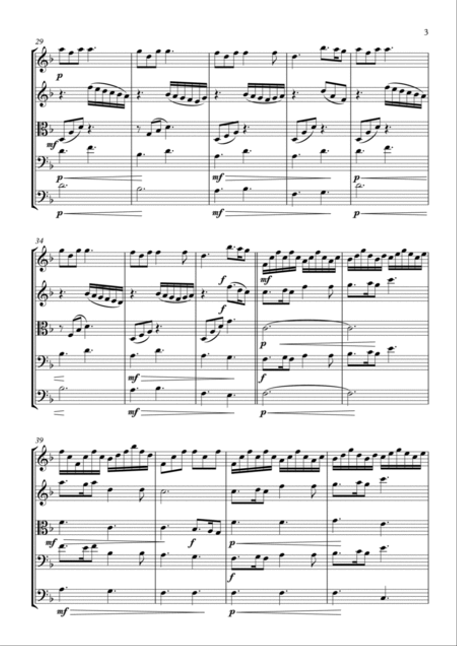 The Skye Boat Song from Outlander String Orchestra scores gallery preview page 3