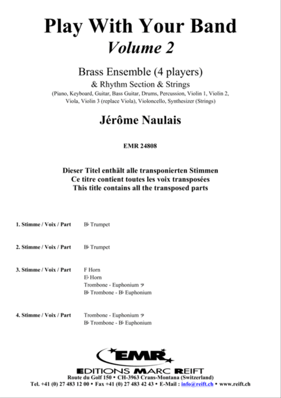 Play With Your Band Volume 2 Brass Ensemble scores gallery preview page 3