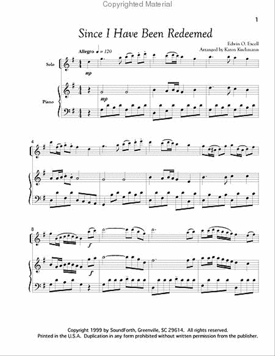 Since I Have Been Redeemed Flute Solo scores gallery preview page 2
