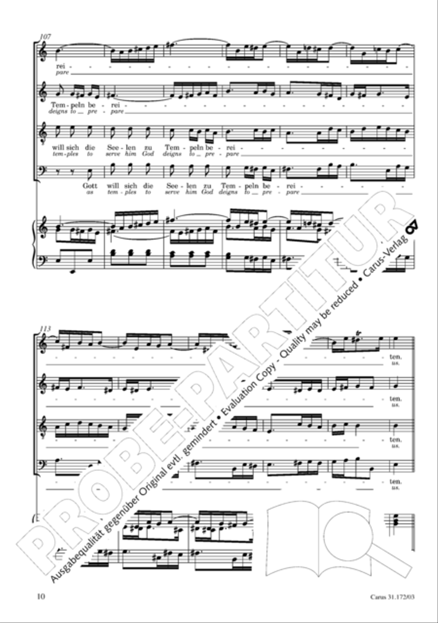 Sound forth, now with singing (Erschallet, ihr Lieder) 4-Part scores gallery preview page 11