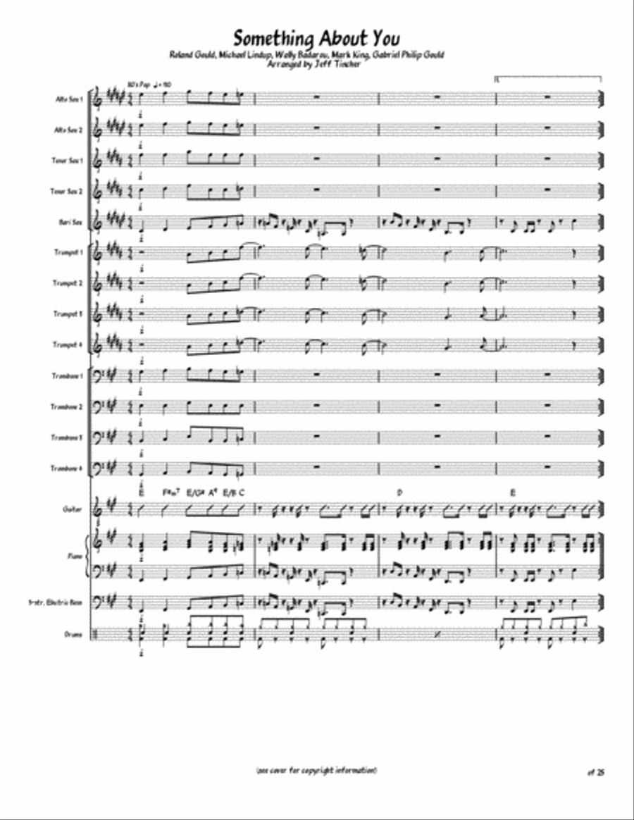 Something About You Jazz Ensemble scores gallery preview page 2