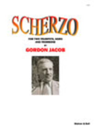 Book cover for Scherzo for Two Trumpets, Horn and Trombone