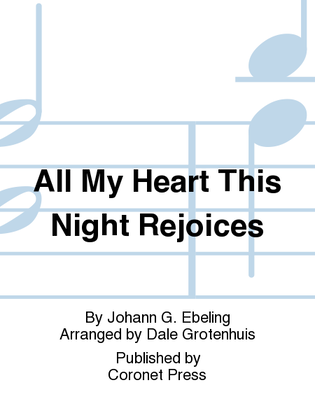 Book cover for All My Heart This Night Rejoices