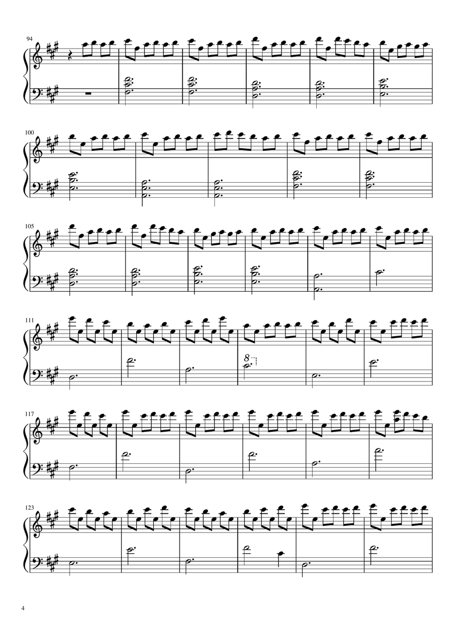 Non so come mai - Emanuele Fasano Piano Solo scores gallery preview page 4