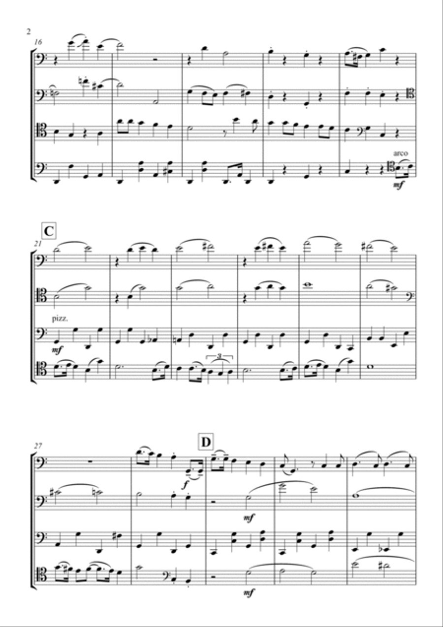 Let It Snow! Let It Snow! Let It Snow! String Quartet scores gallery preview page 4