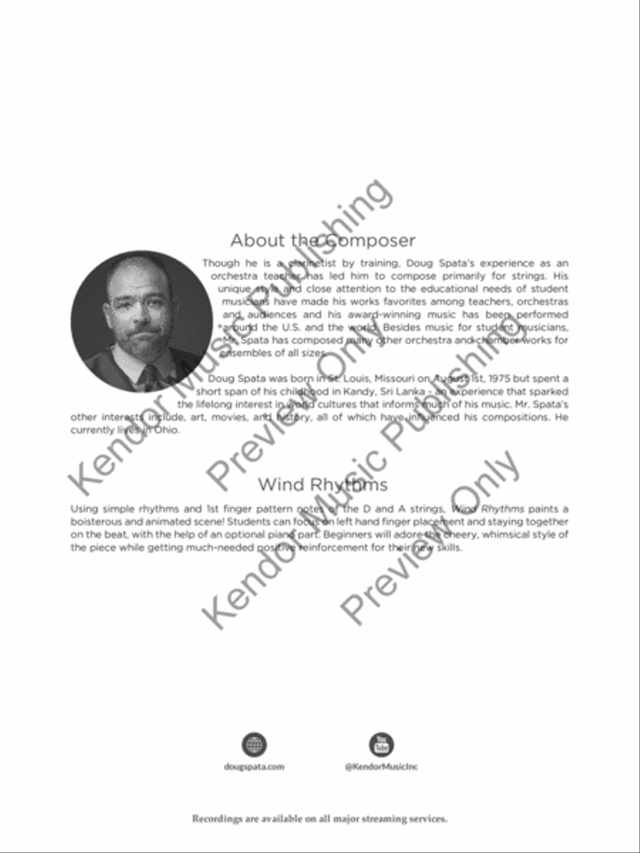 Wind Rhythms (Score) String Orchestra scores gallery preview page 3