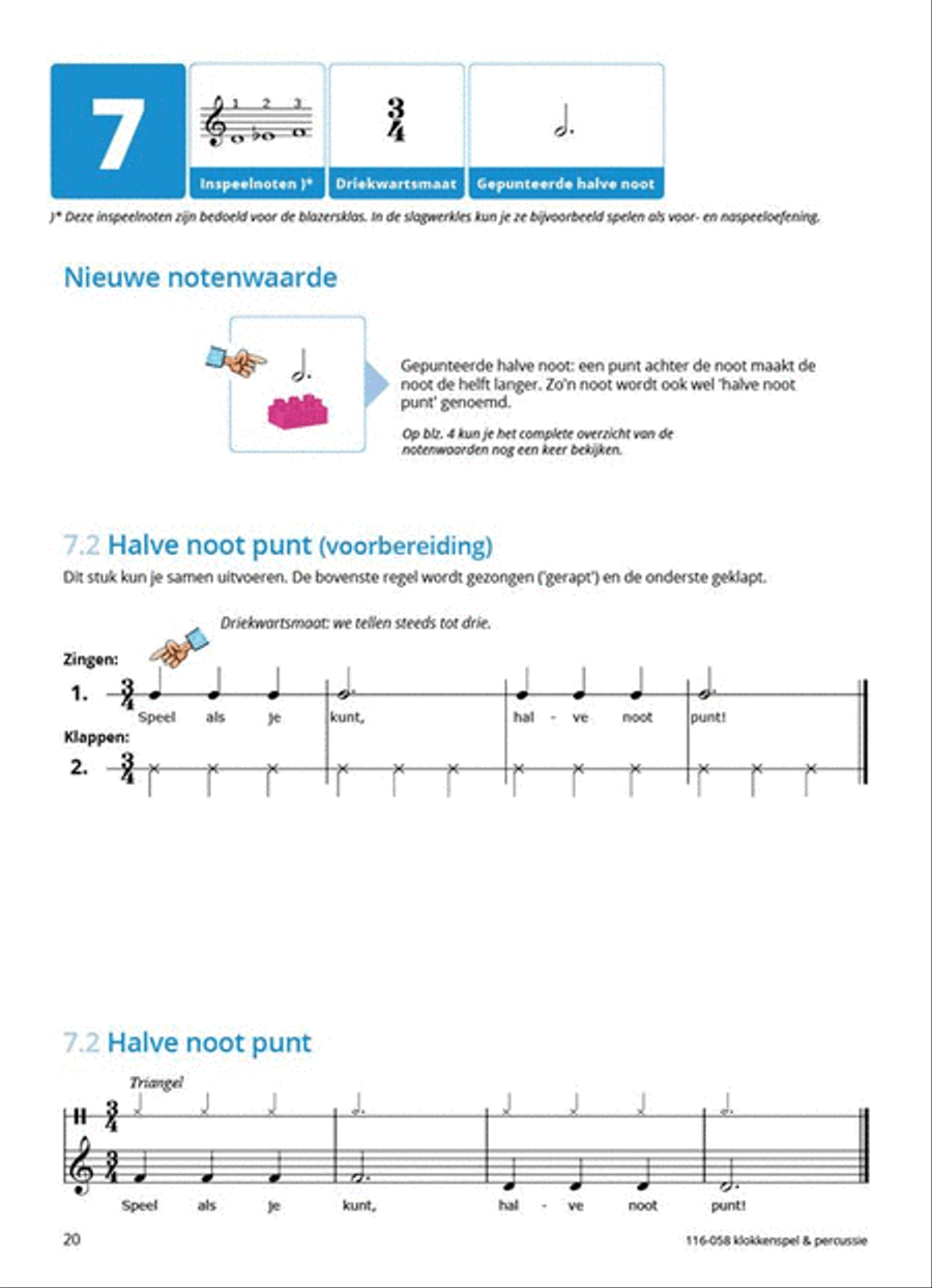 Samen Leren Samenspelen 1 Klokkenspel-Percussie School and Community scores gallery preview page 6