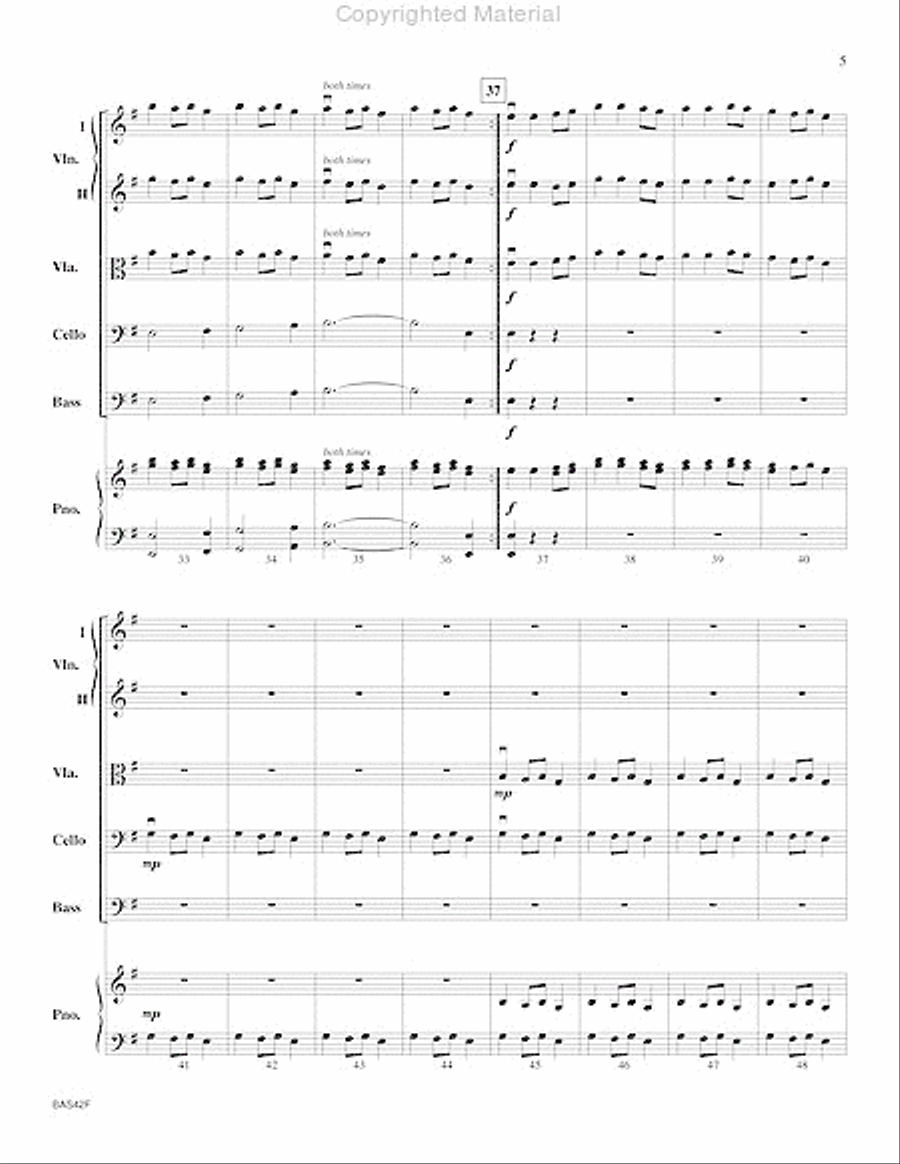 Carol of the Bells Carol of the Bells String Orchestra scores gallery preview page 6
