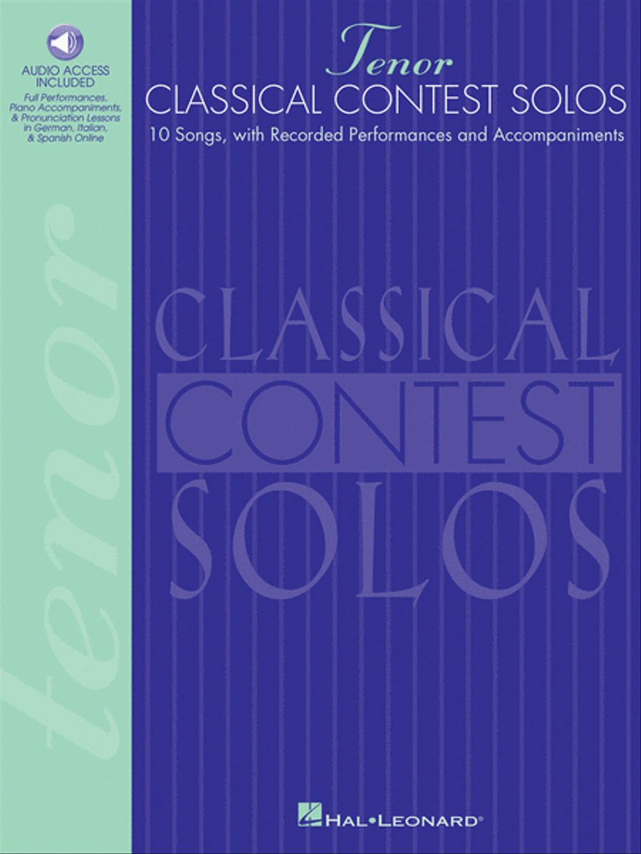 Classical Contest Solos - Tenor Voice scores gallery preview page 1