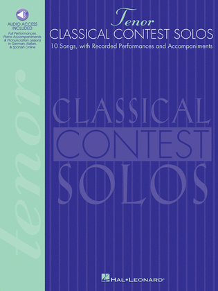 Book cover for Classical Contest Solos - Tenor
