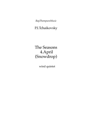Tchaikovsky: The Seasons Op.37a No.4 April (Snowdrop) - wind quintet