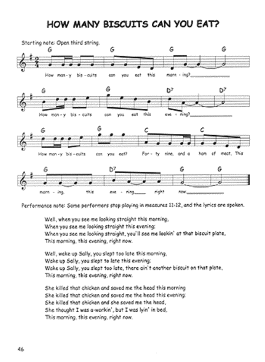 101 Three-Chord Songs for Guitar, Banjo, and Uke Flatpicking Guitar scores gallery preview page 3