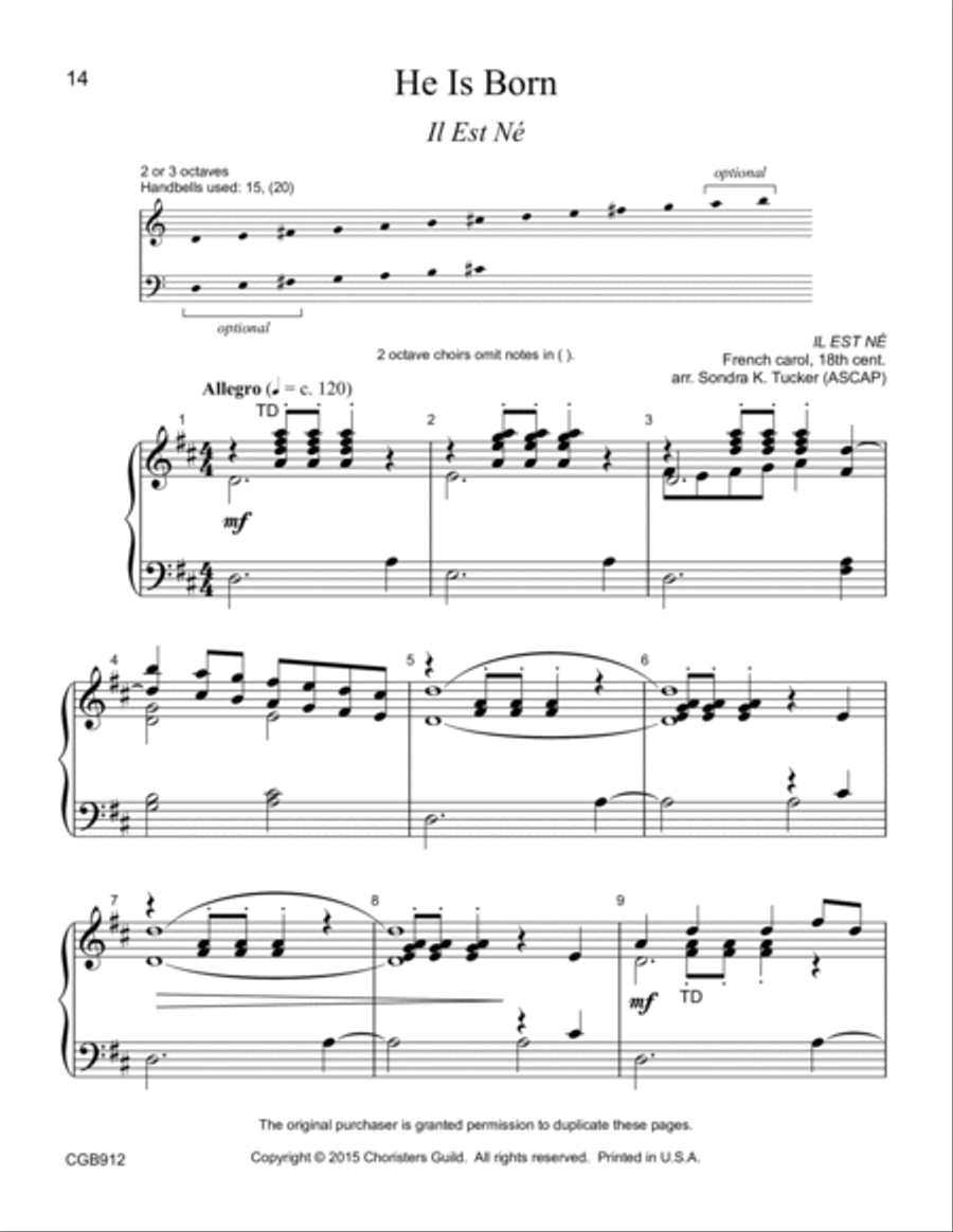 Christmas Near and Far (2-3 octaves) 3-Octaves scores gallery preview page 3
