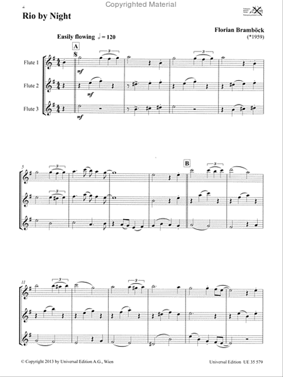 Flute Trios From Around The World Flute Trio scores gallery preview page 2