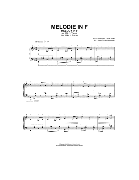 Melody In F