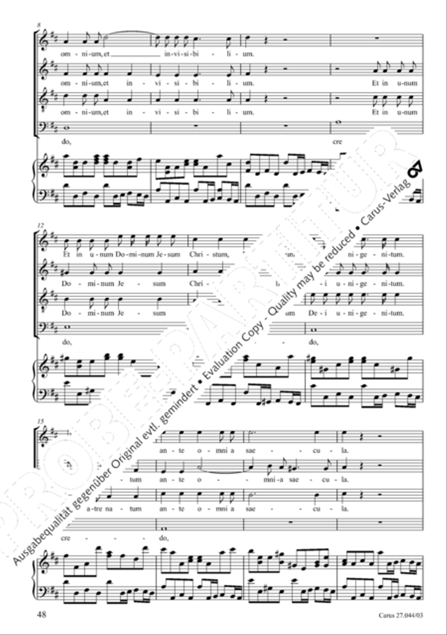 Messa per il Santissimo Natale 4-Part scores gallery preview page 49