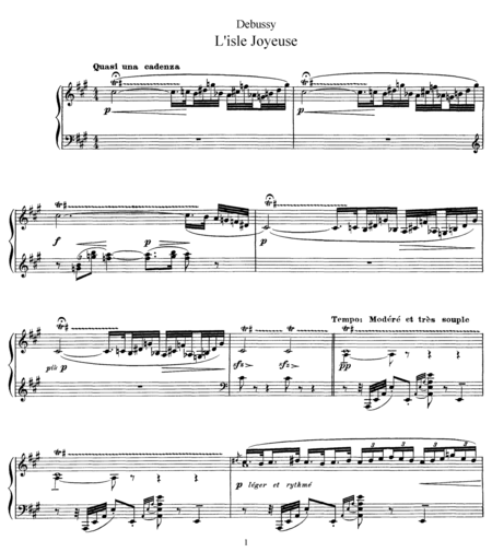 L'isle Joyeuse - Claude Debussy