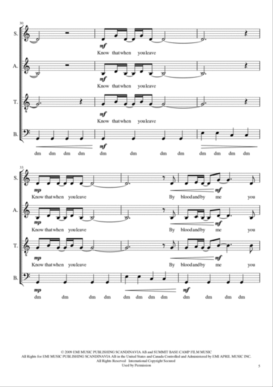 Possibility 4-Part scores gallery preview page 5