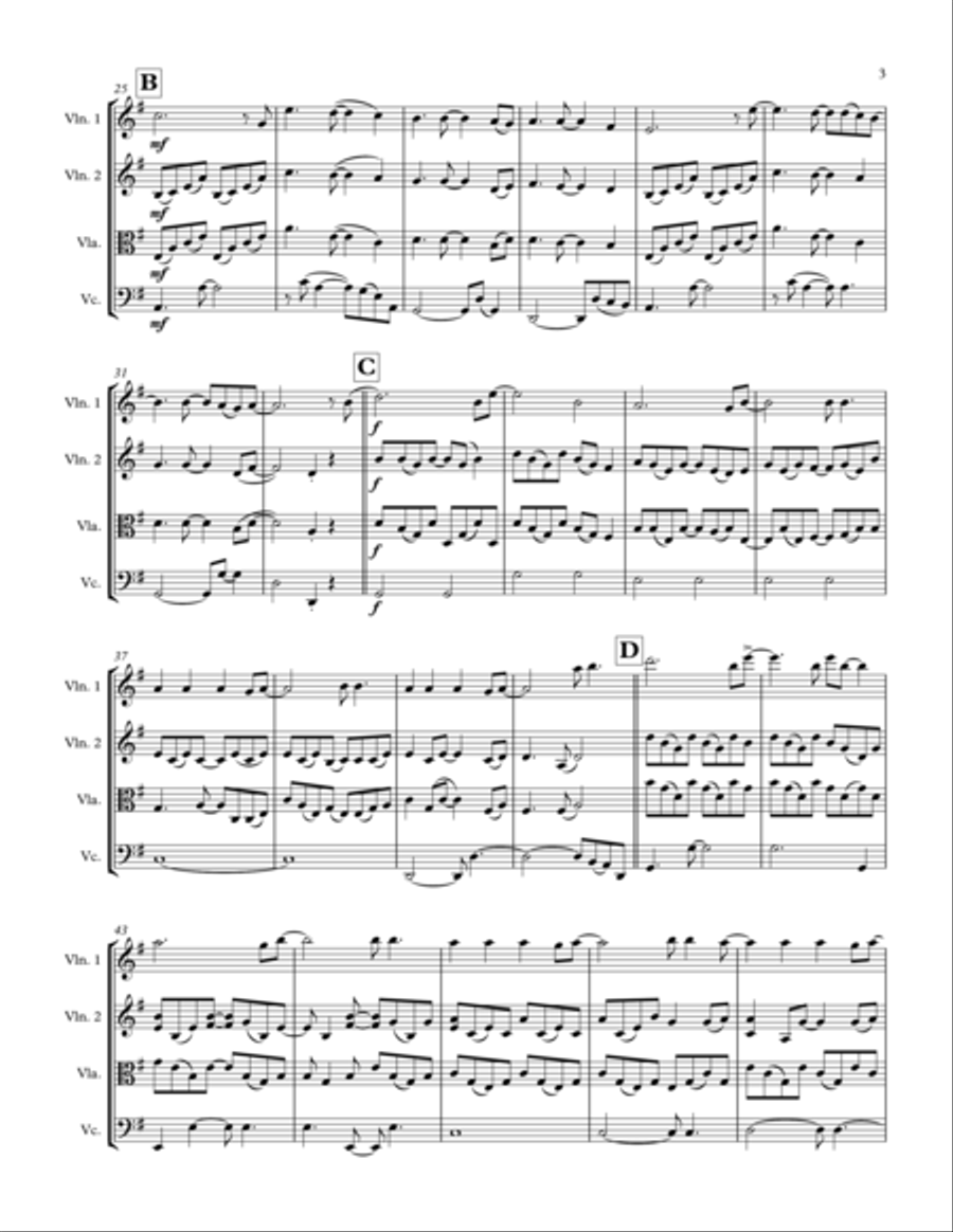 All Of Me String Quartet scores gallery preview page 3