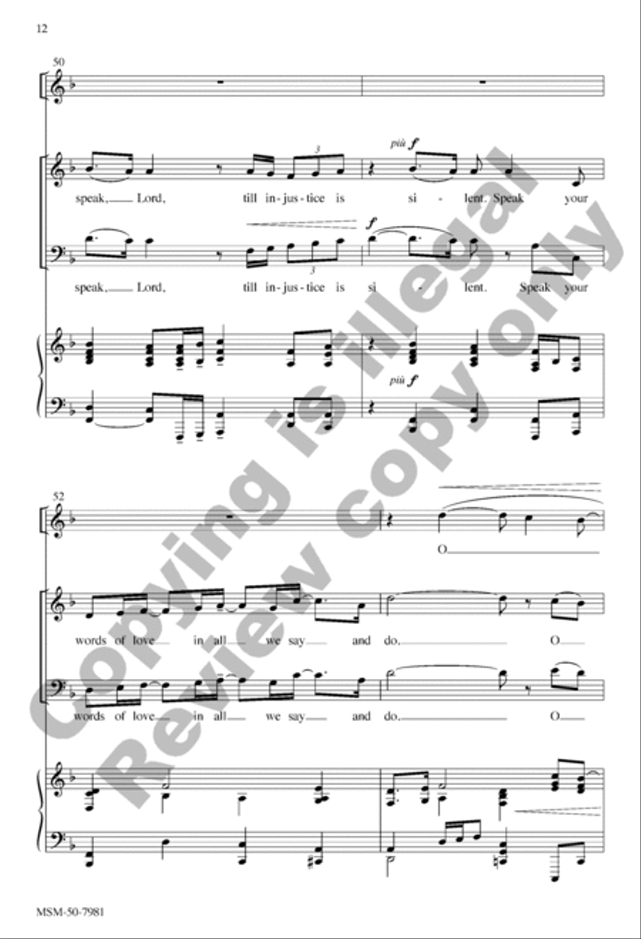 Speak, Lord 2-Part scores gallery preview page 11