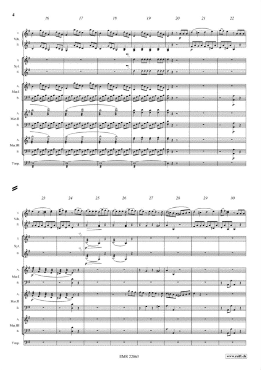 Sonate Facile Percussion Ensemble scores gallery preview page 4