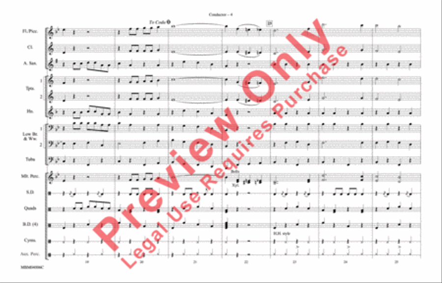 The Chicken Dance The Chicken Dance Marching Band scores gallery preview page 5