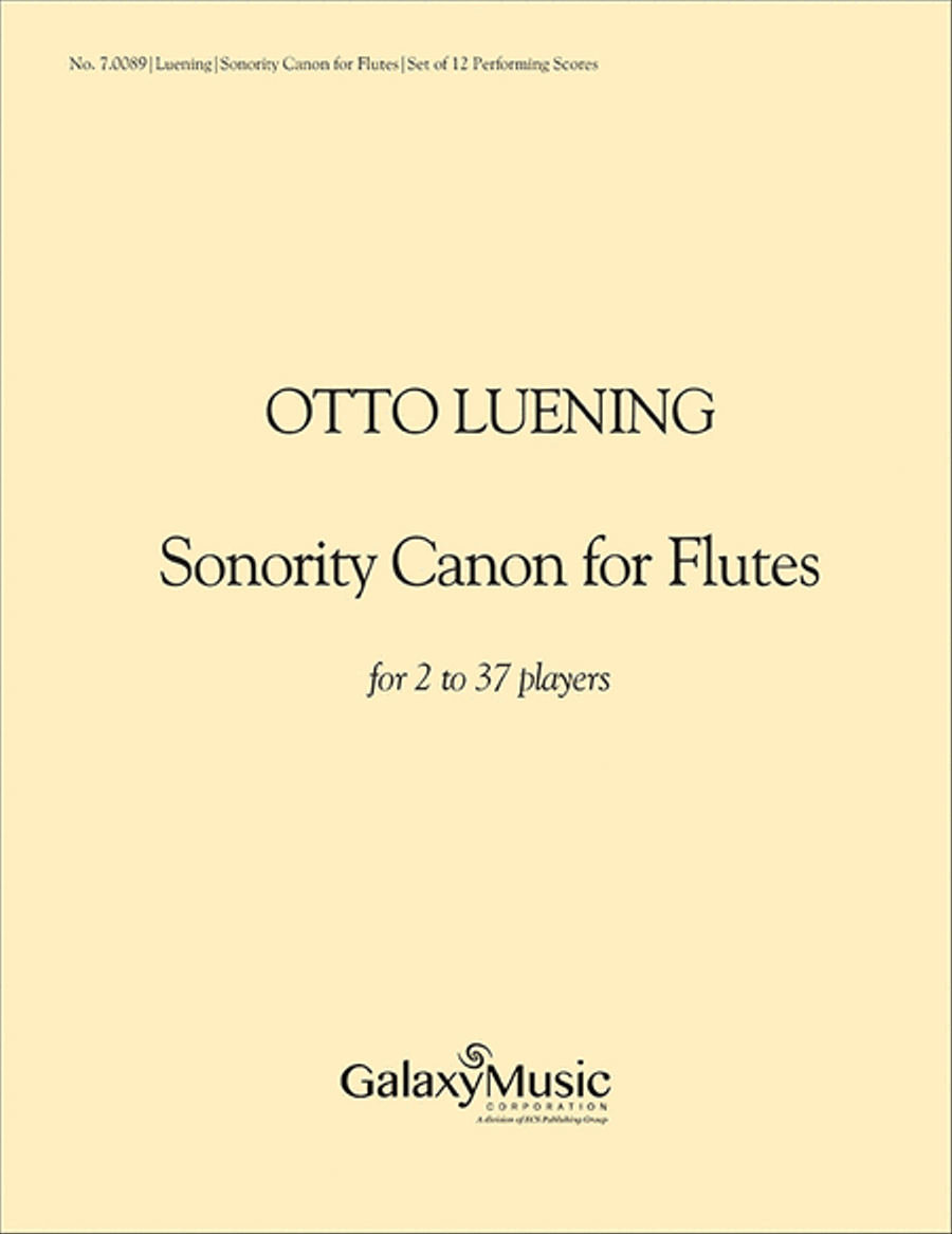 Sonority Canon Flute scores gallery preview page 1
