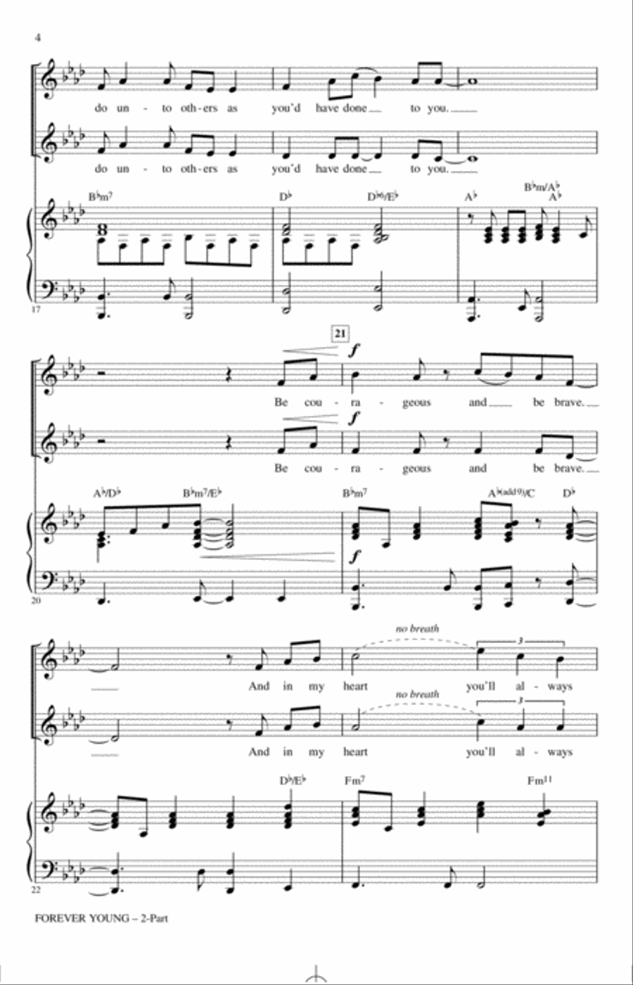 Forever Young 2-Part scores gallery preview page 3