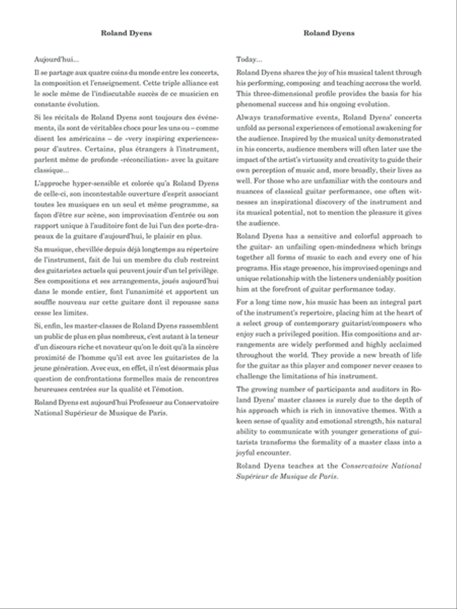 Comme le jour... Classical Guitar scores gallery preview page 2
