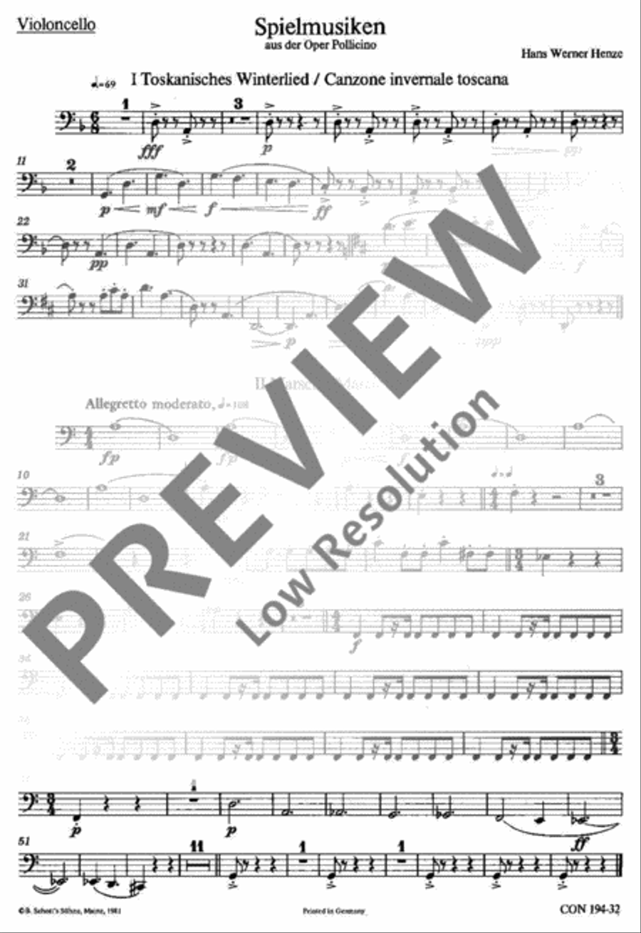 Pollicino Spielmusiken Part scores gallery preview page 2