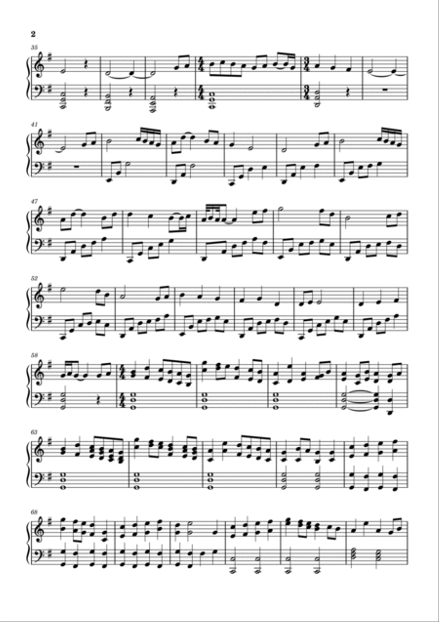 Hymn To The Sea Piano Solo scores gallery preview page 2
