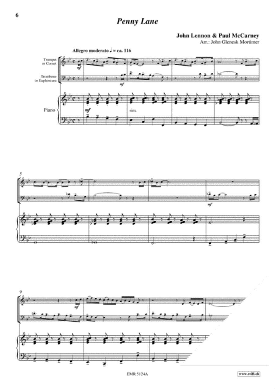 The Beatles Volume 3 Brass Ensemble scores gallery preview page 4