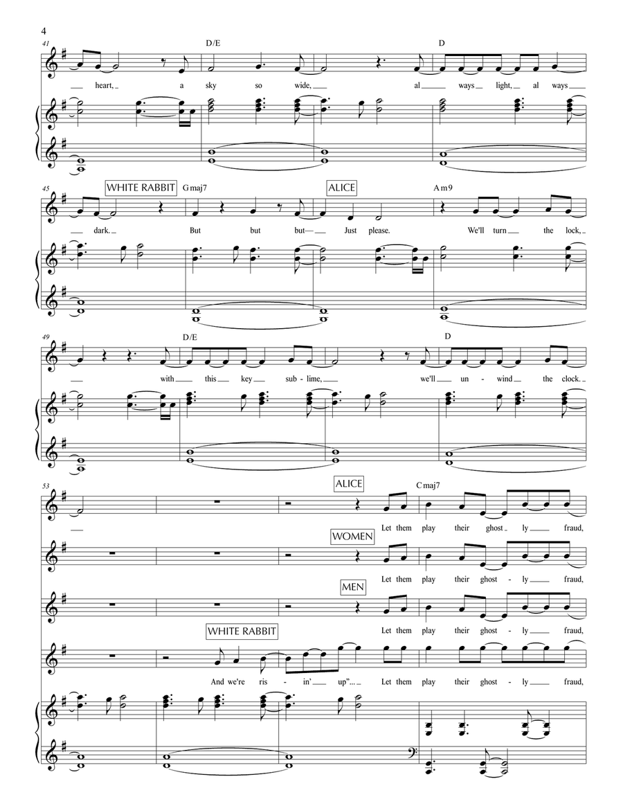 The Key Is (from Alice By Heart) Voice scores gallery preview page 4