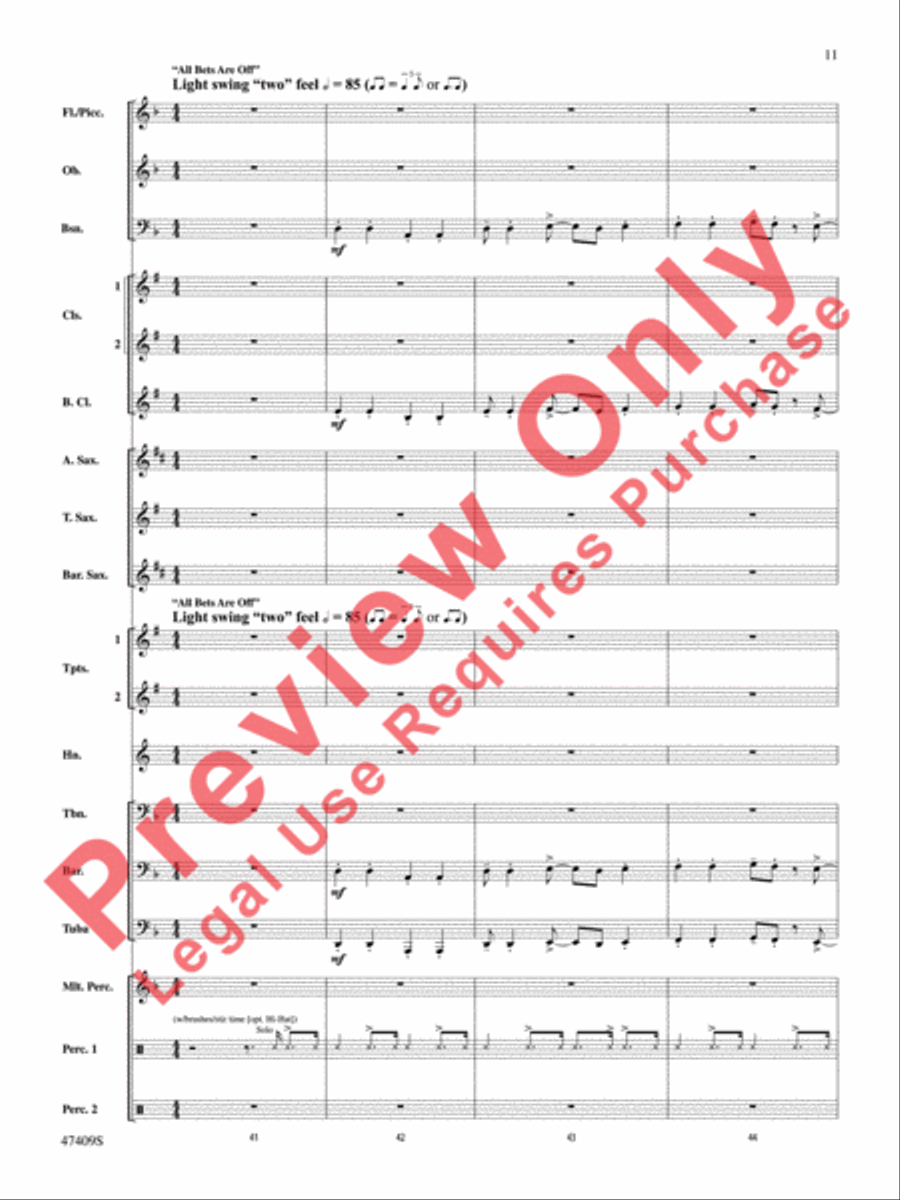 Cuphead Concert Band scores gallery preview page 12