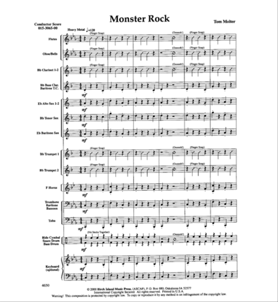 Monster Rock Concert Band scores gallery preview page 2