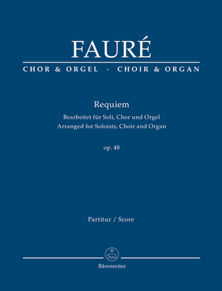 Book cover for Requiem d minor, Op. 48