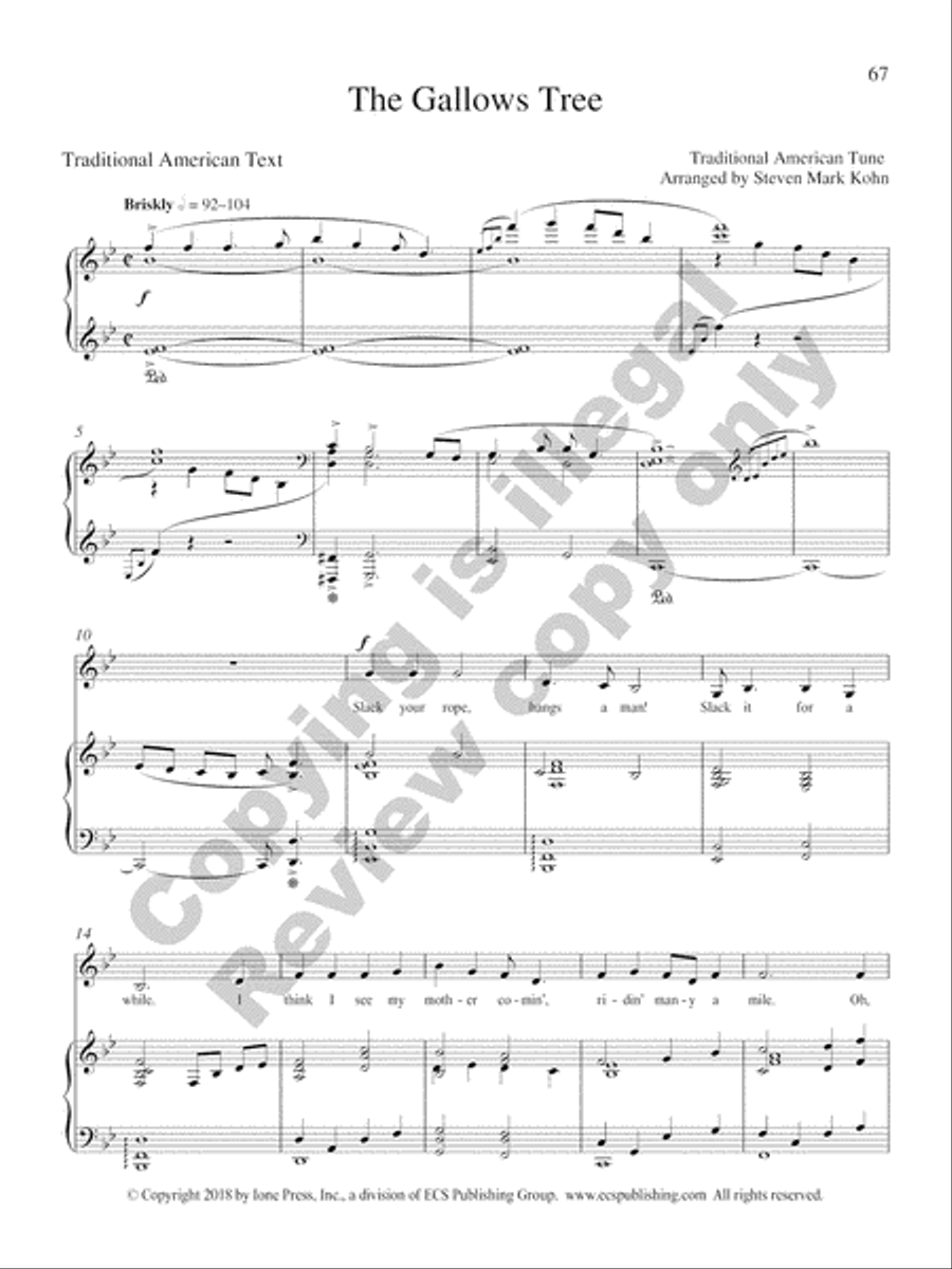 American Folk Set Low Voice scores gallery preview page 49