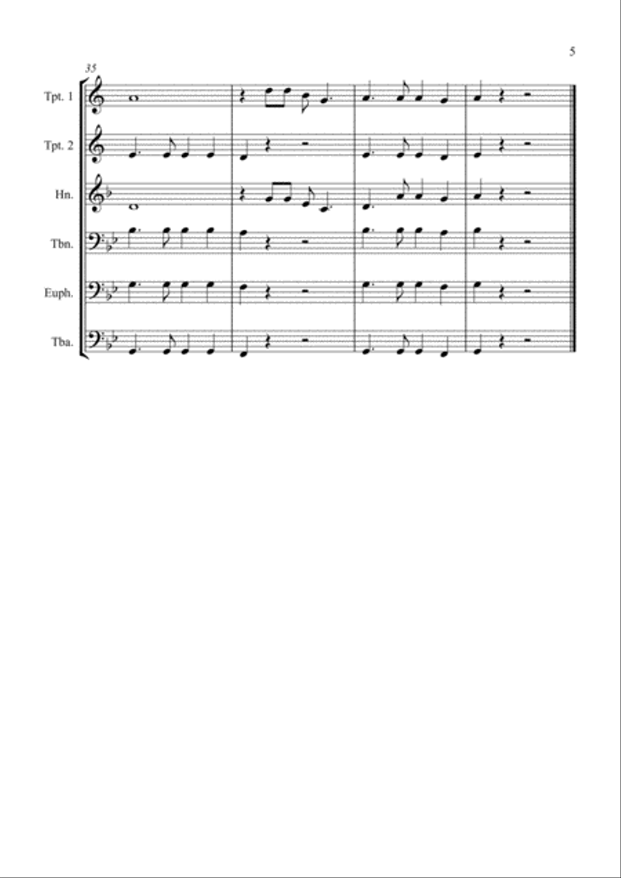 Hawaii Five-O Theme Euphonium scores gallery preview page 5