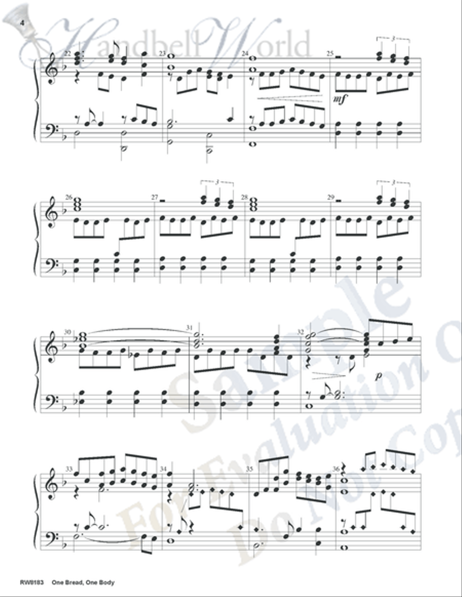 One Bread One Body 5-Octaves scores gallery preview page 3