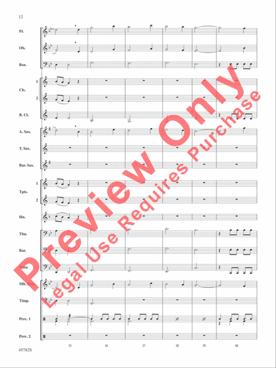 Gabriel's Message Concert Band scores gallery preview page 13